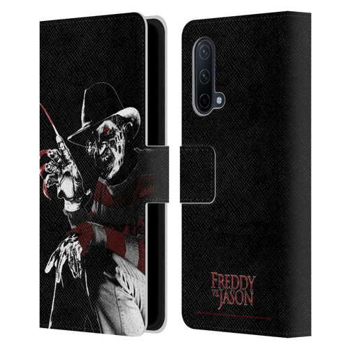 Freddy VS. Jason Graphics Freddy Leather Book Wallet Case Cover For OnePlus Nord CE 5G
