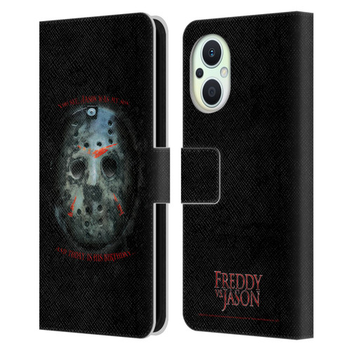 Freddy VS. Jason Graphics Jason's Birthday Leather Book Wallet Case Cover For OPPO Reno8 Lite