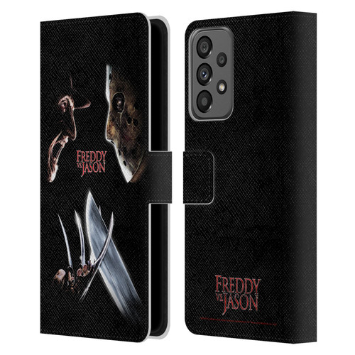 Freddy VS. Jason Graphics Freddy vs. Jason Leather Book Wallet Case Cover For Samsung Galaxy A73 5G (2022)