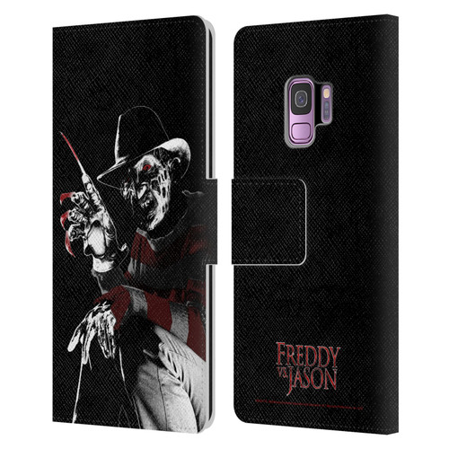 Freddy VS. Jason Graphics Freddy Leather Book Wallet Case Cover For Samsung Galaxy S9