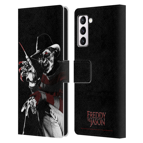 Freddy VS. Jason Graphics Freddy Leather Book Wallet Case Cover For Samsung Galaxy S21+ 5G