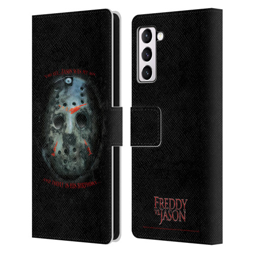 Freddy VS. Jason Graphics Jason's Birthday Leather Book Wallet Case Cover For Samsung Galaxy S21+ 5G