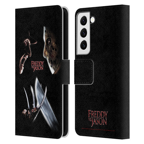 Freddy VS. Jason Graphics Freddy vs. Jason Leather Book Wallet Case Cover For Samsung Galaxy S22 5G
