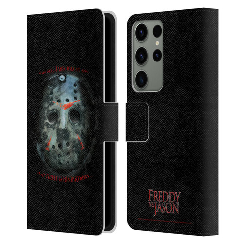 Freddy VS. Jason Graphics Jason's Birthday Leather Book Wallet Case Cover For Samsung Galaxy S23 Ultra 5G