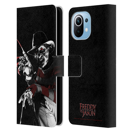 Freddy VS. Jason Graphics Freddy Leather Book Wallet Case Cover For Xiaomi Mi 11
