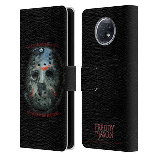 Freddy VS. Jason Graphics Jason's Birthday Leather Book Wallet Case Cover For Xiaomi Redmi Note 9T 5G