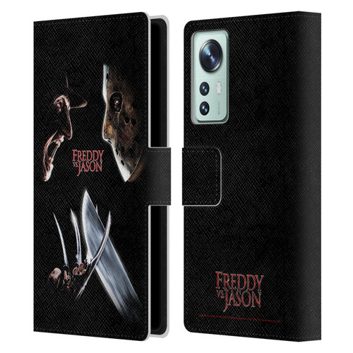 Freddy VS. Jason Graphics Freddy vs. Jason Leather Book Wallet Case Cover For Xiaomi 12