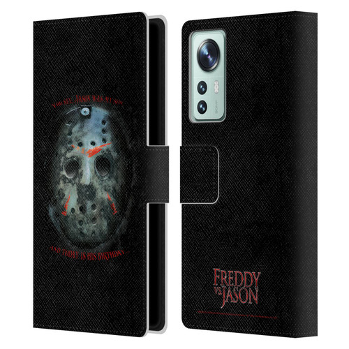 Freddy VS. Jason Graphics Jason's Birthday Leather Book Wallet Case Cover For Xiaomi 12