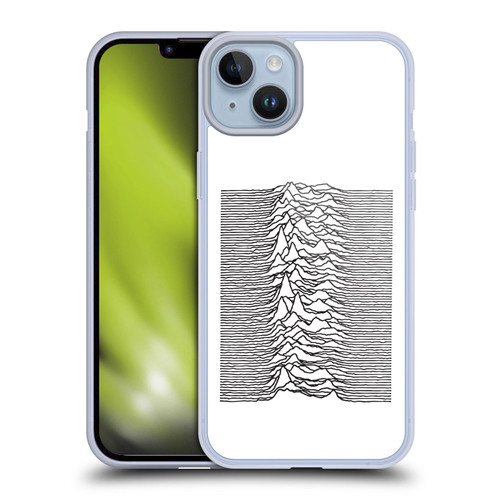 Joy Division Graphics Pulsar Waves Soft Gel Case for Apple iPhone 14 Plus