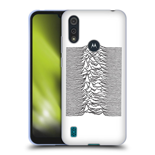 Joy Division Graphics Pulsar Waves Soft Gel Case for Motorola Moto E6s (2020)