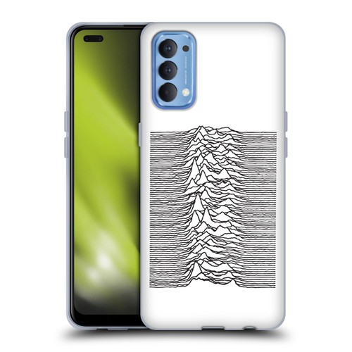 Joy Division Graphics Pulsar Waves Soft Gel Case for OPPO Reno 4 5G