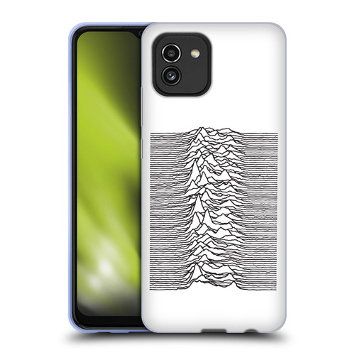 Joy Division Graphics Pulsar Waves Soft Gel Case for Samsung Galaxy A03 (2021)