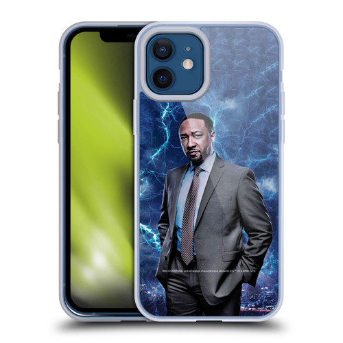 Black Lightning Characters William Henderson Soft Gel Case for Apple iPhone 12 / iPhone 12 Pro