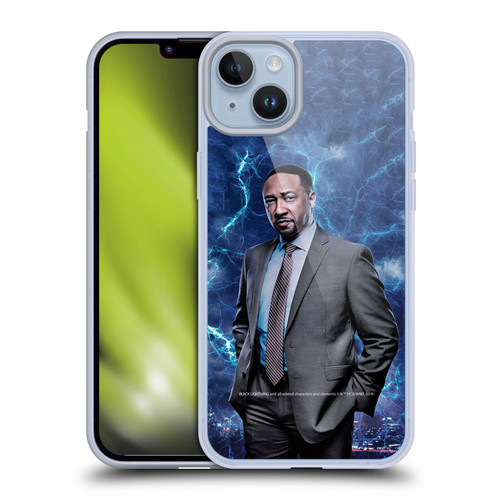 Black Lightning Characters William Henderson Soft Gel Case for Apple iPhone 14 Plus
