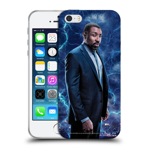 Black Lightning Characters Jefferson Pierce Soft Gel Case for Apple iPhone 5 / 5s / iPhone SE 2016