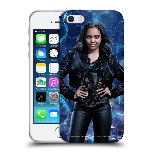 Black Lightning Characters Jennifer Pierce Soft Gel Case for Apple iPhone 5 / 5s / iPhone SE 2016