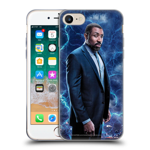 Black Lightning Characters Jefferson Pierce Soft Gel Case for Apple iPhone 7 / 8 / SE 2020 & 2022