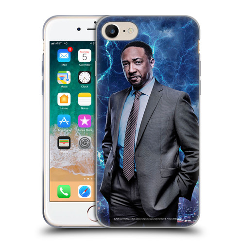 Black Lightning Characters William Henderson Soft Gel Case for Apple iPhone 7 / 8 / SE 2020 & 2022