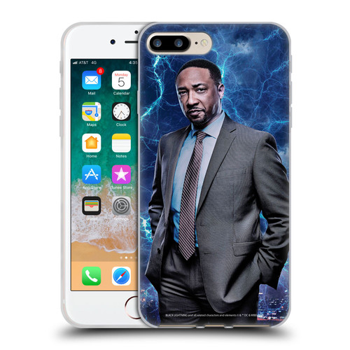 Black Lightning Characters William Henderson Soft Gel Case for Apple iPhone 7 Plus / iPhone 8 Plus