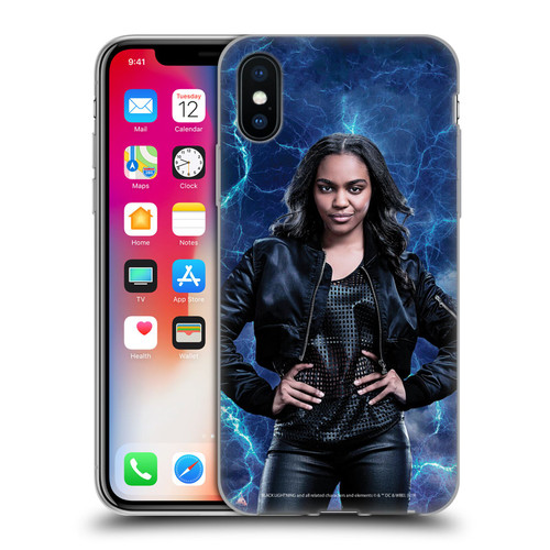 Black Lightning Characters Jennifer Pierce Soft Gel Case for Apple iPhone X / iPhone XS