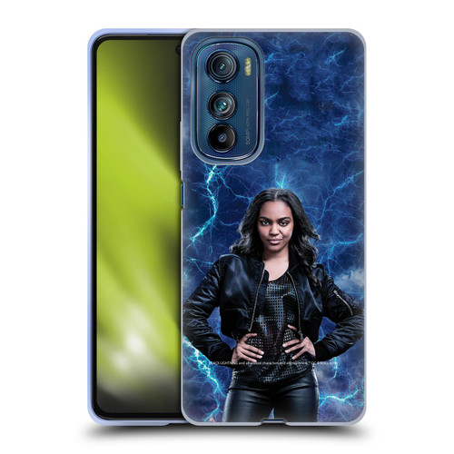 Black Lightning Characters Jennifer Pierce Soft Gel Case for Motorola Edge 30