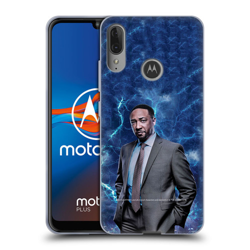 Black Lightning Characters William Henderson Soft Gel Case for Motorola Moto E6 Plus