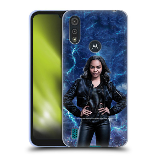 Black Lightning Characters Jennifer Pierce Soft Gel Case for Motorola Moto E6s (2020)