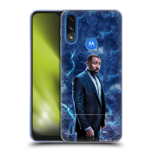 Black Lightning Characters Jefferson Pierce Soft Gel Case for Motorola Moto E7 Power / Moto E7i Power