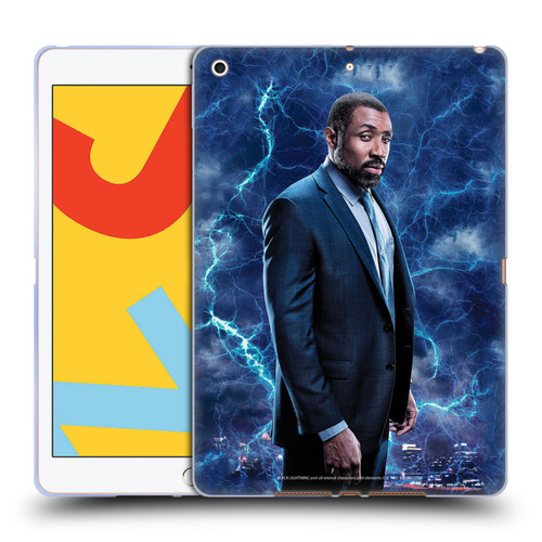 Black Lightning Characters Jefferson Pierce Soft Gel Case for Apple iPad 10.2 2019/2020/2021