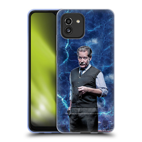 Black Lightning Characters Peter Gambi Soft Gel Case for Samsung Galaxy A03 (2021)
