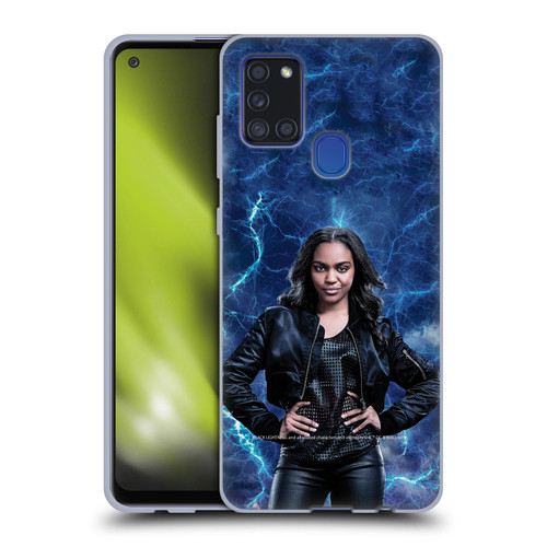 Black Lightning Characters Jennifer Pierce Soft Gel Case for Samsung Galaxy A21s (2020)