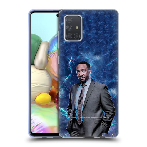 Black Lightning Characters William Henderson Soft Gel Case for Samsung Galaxy A71 (2019)