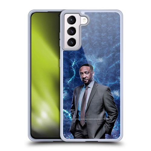 Black Lightning Characters William Henderson Soft Gel Case for Samsung Galaxy S21+ 5G