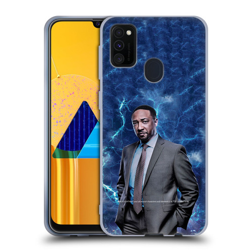 Black Lightning Characters William Henderson Soft Gel Case for Samsung Galaxy M30s (2019)/M21 (2020)