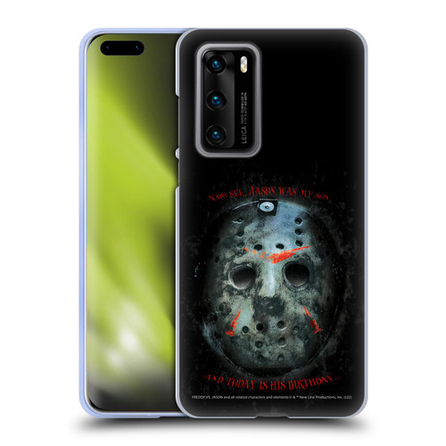 Freddy VS. Jason Graphics Jason's Birthday Soft Gel Case for Huawei P40 5G