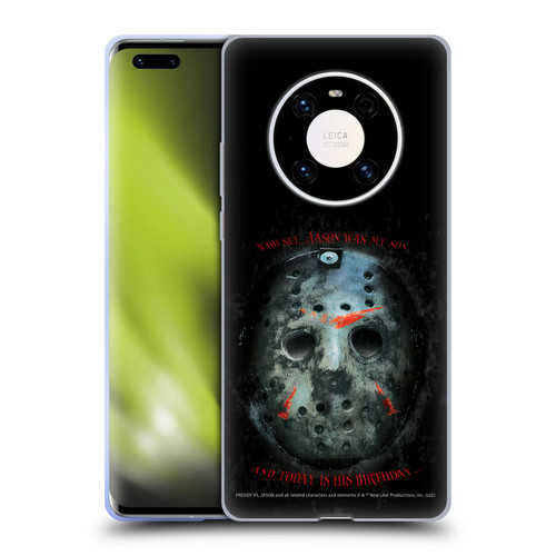 Freddy VS. Jason Graphics Jason's Birthday Soft Gel Case for Huawei Mate 40 Pro 5G