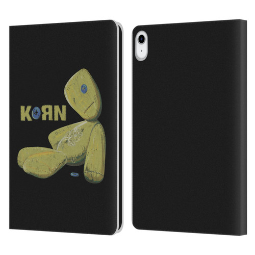 Korn Graphics Issues Doll Leather Book Wallet Case Cover For Apple iPad 10.9 (2022)
