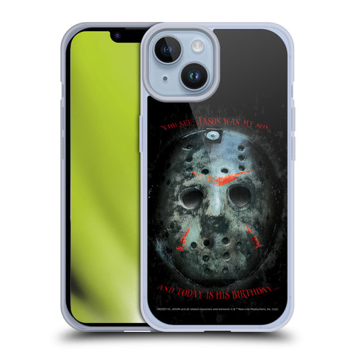 Freddy VS. Jason Graphics Jason's Birthday Soft Gel Case for Apple iPhone 14