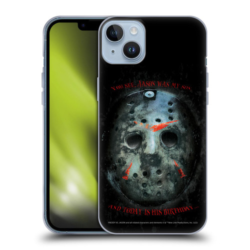 Freddy VS. Jason Graphics Jason's Birthday Soft Gel Case for Apple iPhone 14 Plus