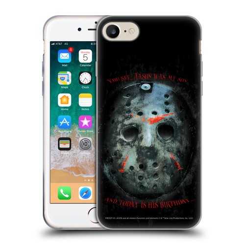 Freddy VS. Jason Graphics Jason's Birthday Soft Gel Case for Apple iPhone 7 / 8 / SE 2020 & 2022