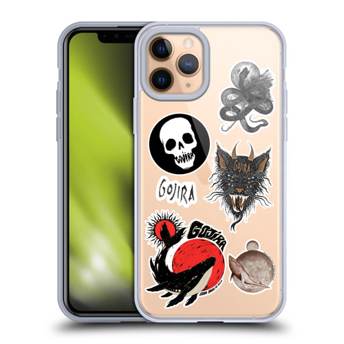 Gojira Graphics Sticker Print Soft Gel Case for Apple iPhone 11 Pro