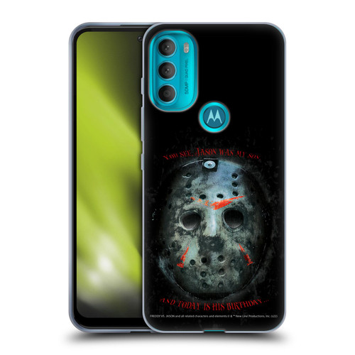 Freddy VS. Jason Graphics Jason's Birthday Soft Gel Case for Motorola Moto G71 5G