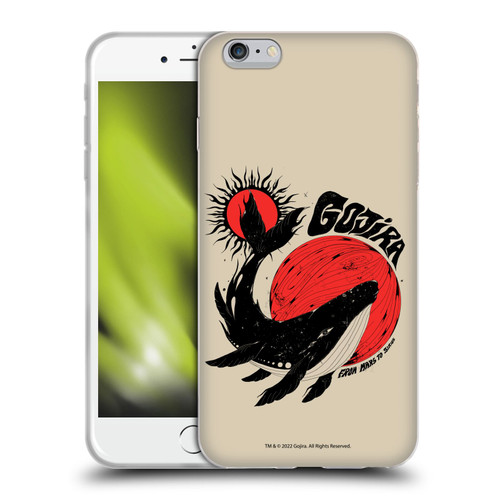 Gojira Graphics Whale Sun Moon Soft Gel Case for Apple iPhone 6 Plus / iPhone 6s Plus