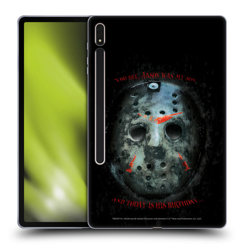 Freddy VS. Jason Graphics Jason's Birthday Soft Gel Case for Samsung Galaxy Tab S8 Plus