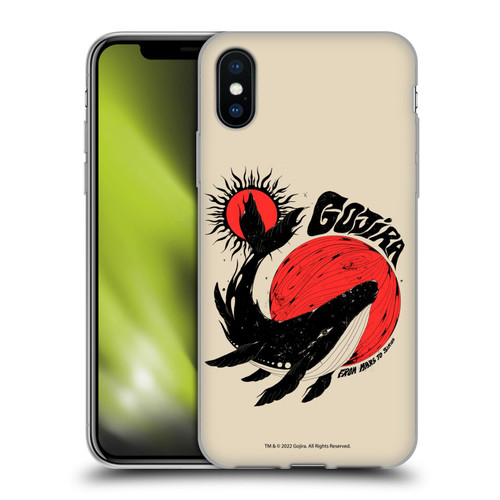 Gojira Graphics Whale Sun Moon Soft Gel Case for Apple iPhone X / iPhone XS