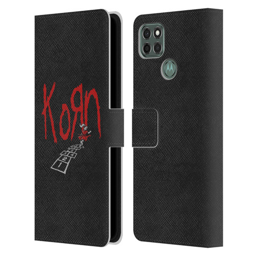 Korn Graphics Follow The Leader Leather Book Wallet Case Cover For Motorola Moto G9 Power