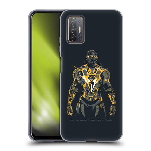 Black Lightning Key Art Black Lightning Soft Gel Case for HTC Desire 21 Pro 5G