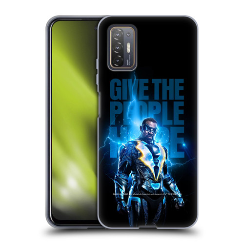 Black Lightning Key Art Give The People Hope Soft Gel Case for HTC Desire 21 Pro 5G