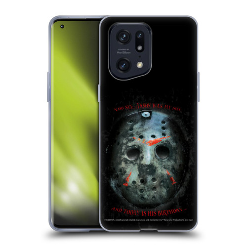 Freddy VS. Jason Graphics Jason's Birthday Soft Gel Case for OPPO Find X5 Pro