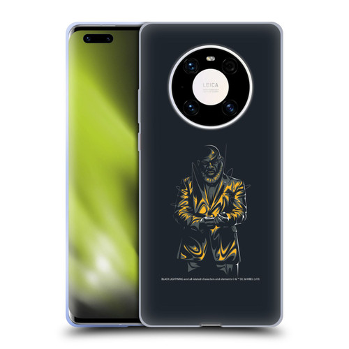 Black Lightning Key Art Tobias Whale Soft Gel Case for Huawei Mate 40 Pro 5G